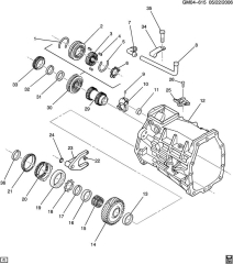 Synchronring Getriebe - Synchronizer Transmission  Corvette C6 Z